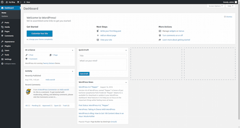 wordpress-dashboard