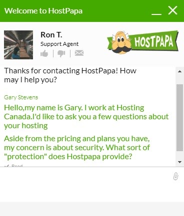 hostpapa support chat