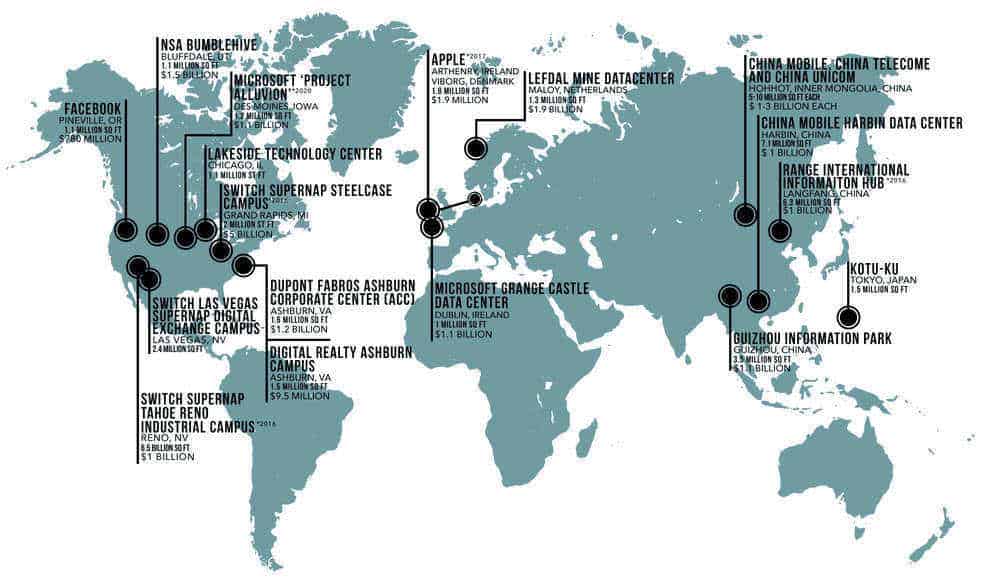 Data Centers Around The World