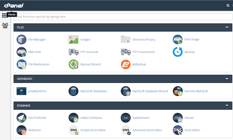cPanel Overview