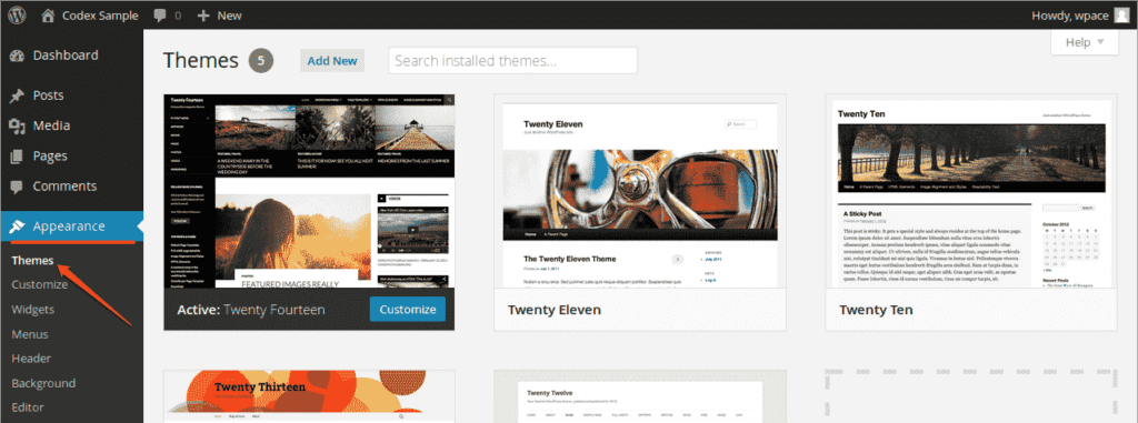 Customizing WordPress Themes