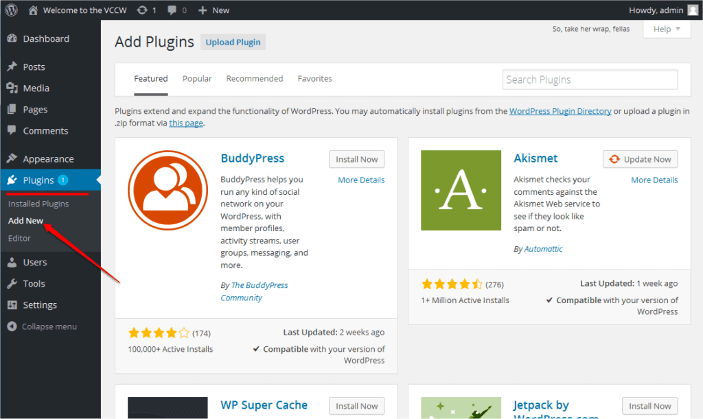 Wordpress Plugin Installation