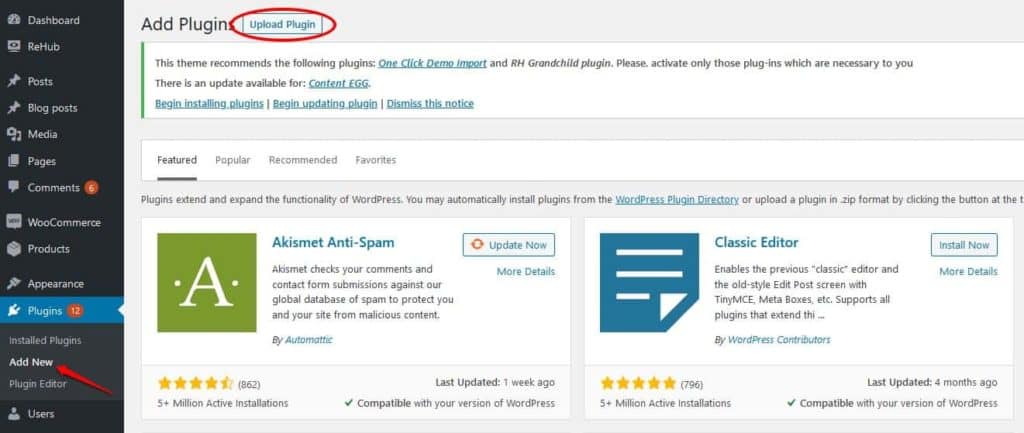 Wordpress Upload Plugin