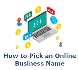 how to pick an online business name icon