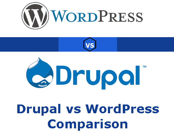 Drupal vs WordPress badge