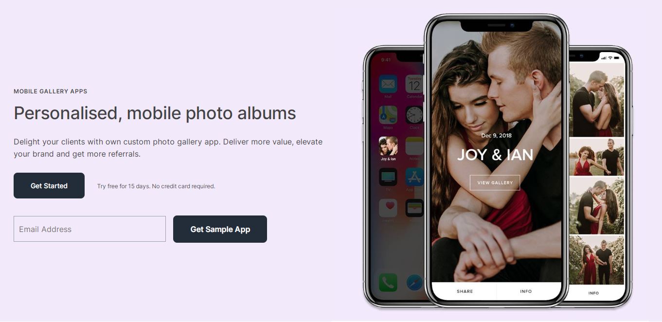 Pixpa custom gallery app