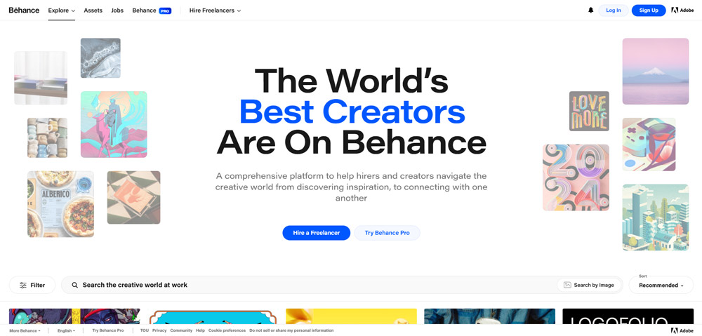 Behance, one of the best Websites for Portfolio