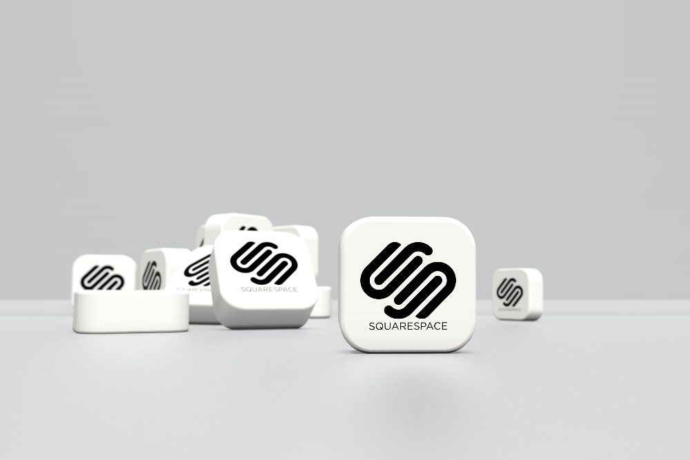 cubes with squarespace logo